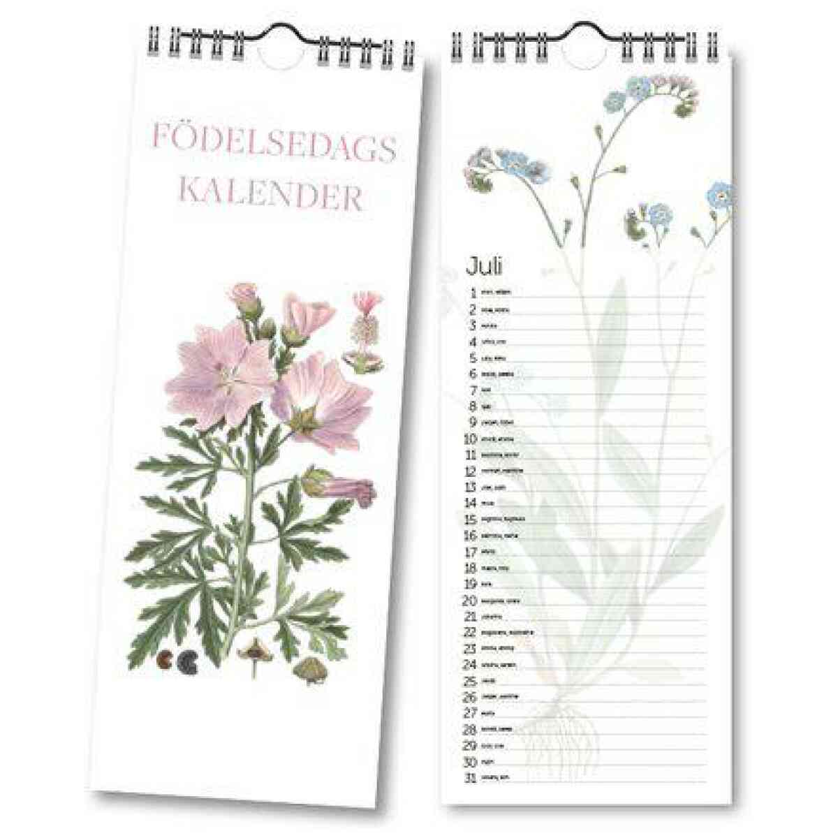 Födelsdagskalender Växter