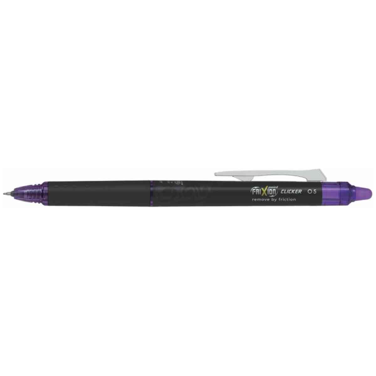 FriXion Point Clicker 0.5 Kulspetspenna med gelblack Violett Fine Spets