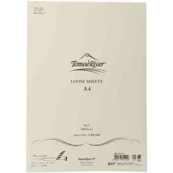 TomoeRiver Loose Sheet Plain / A4 / Cream / 52 g/m2