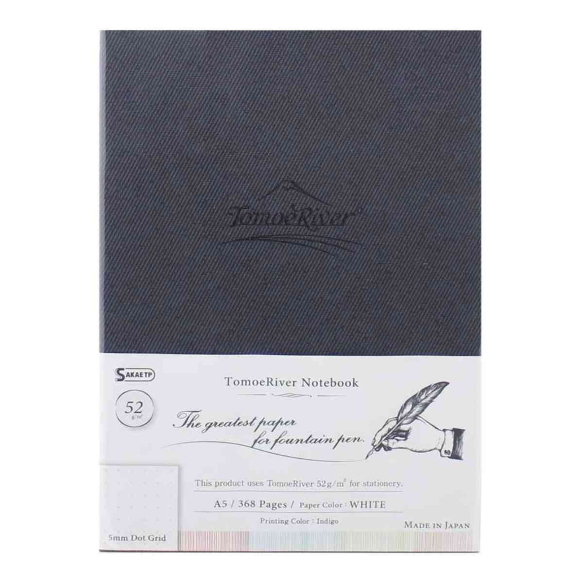 TomoeRiver Notebook hardcover 5mm Dot Grid / A5 / White / 52 g/m2