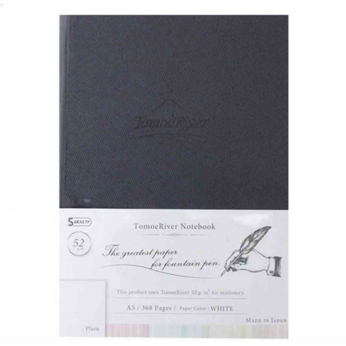 TomoeRiver Notebook hardcover Plain / A5 / White / 52 g/m2