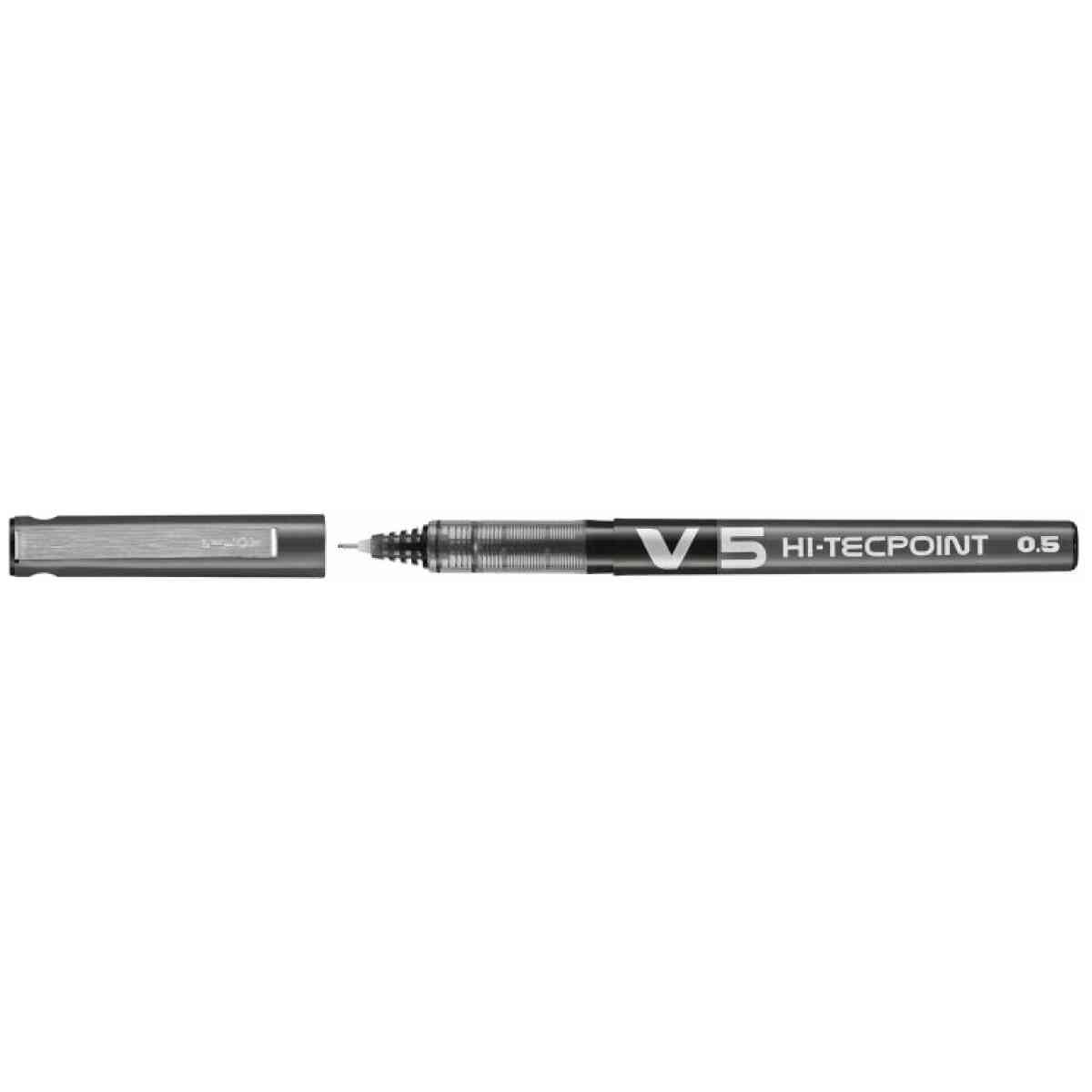 Hi Tecpoint V5 Rollerballpenna med vattenbaserat black Svart Fine Spets