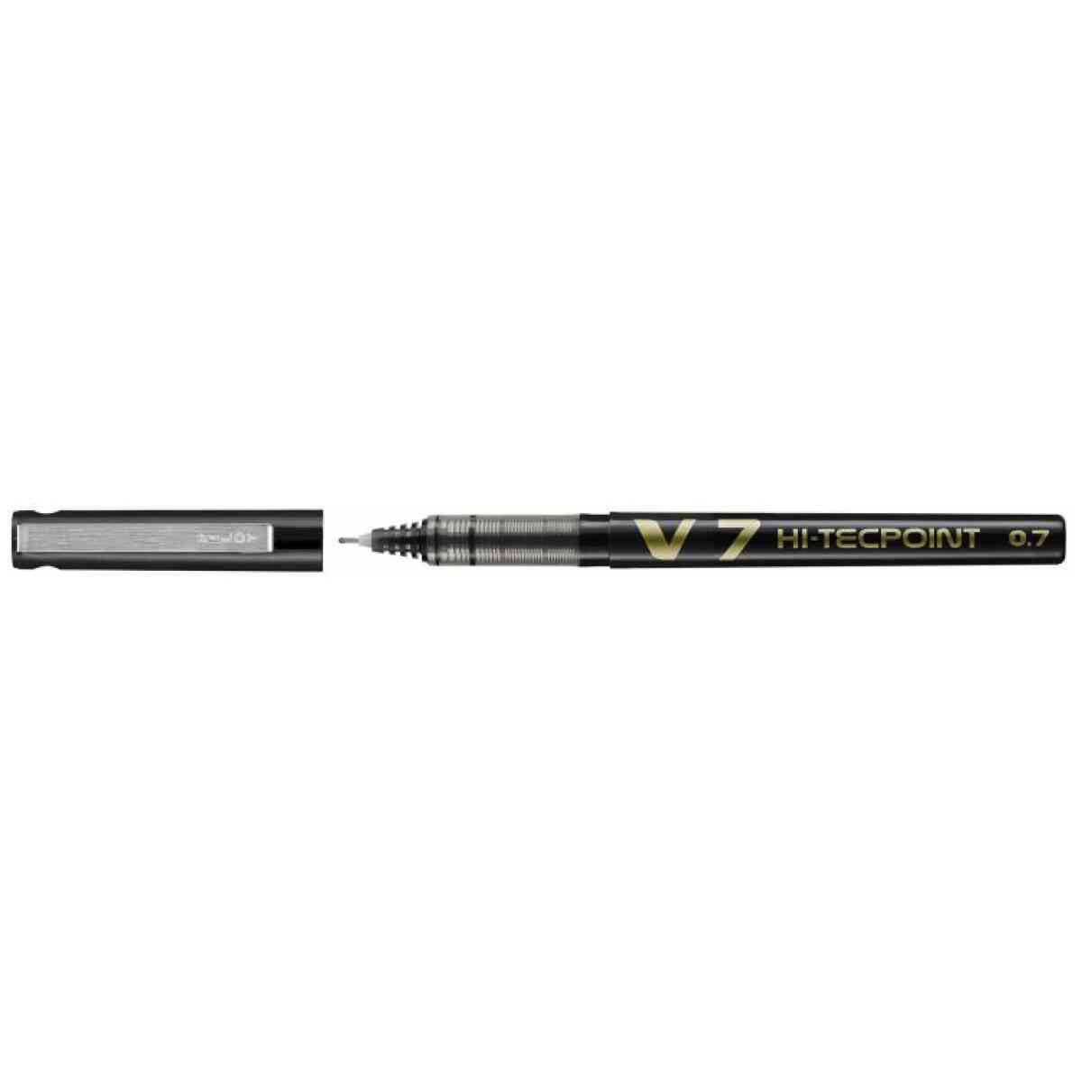 Hi Tecpoint V7 Rollerballpenna med vattenbaserat black Svart Medium Spets
