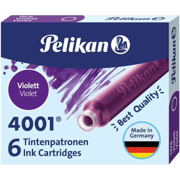 Pelikan 6 Small Ink Cartridges Brilliant Black