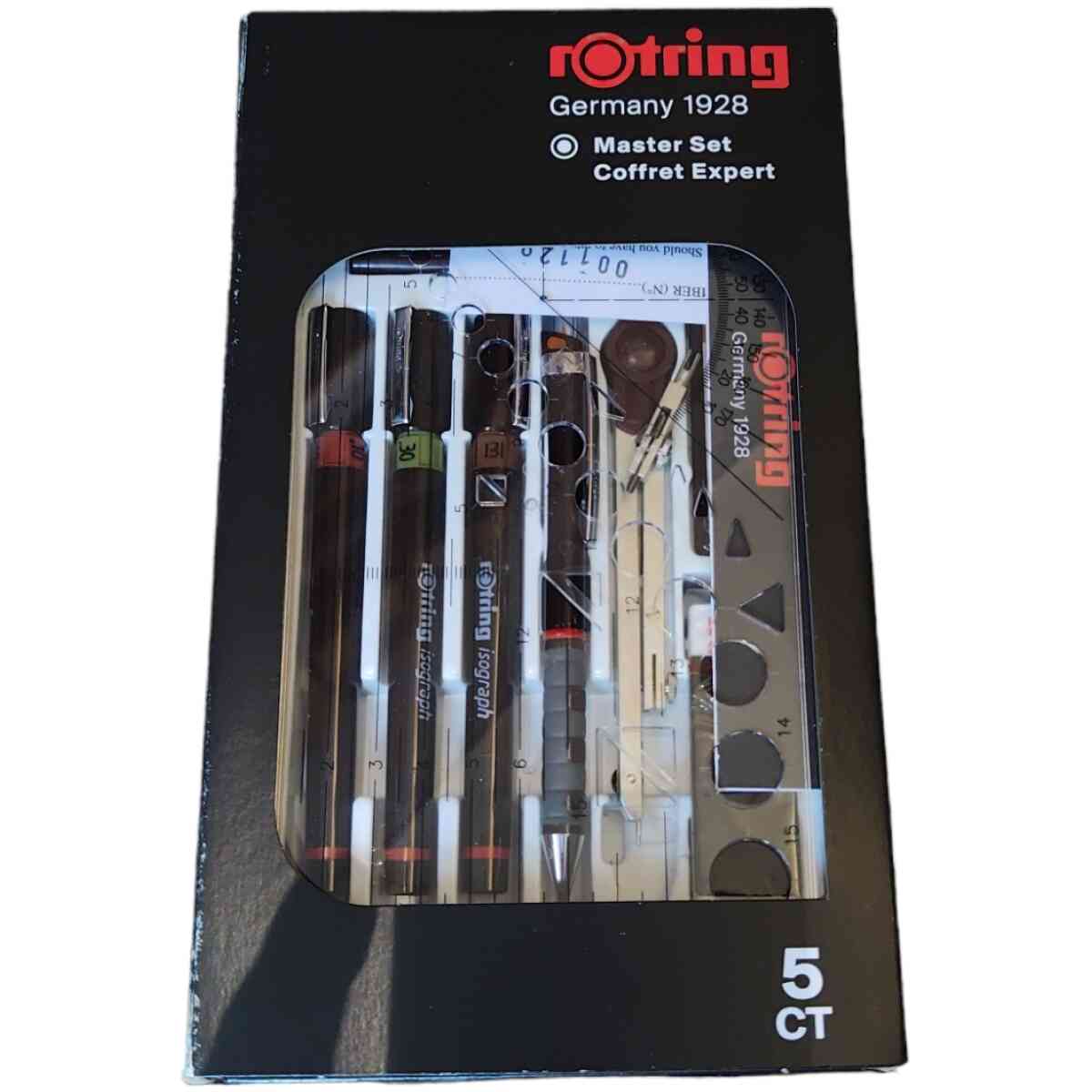 Rotring Isograph Master Set 3-pce with Compass 0,2 / 0,3 / 0,5