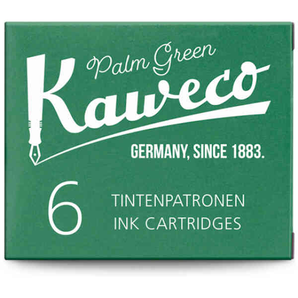 Kaweco Ink Cartridges 6 Pieces Palm Green