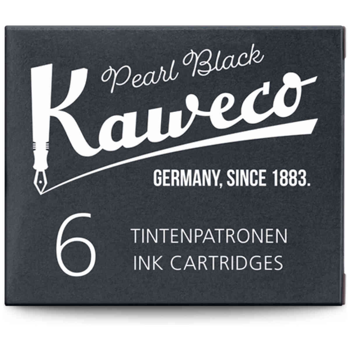 Kaweco Ink Cartridges 6 Pieces Pearl Black