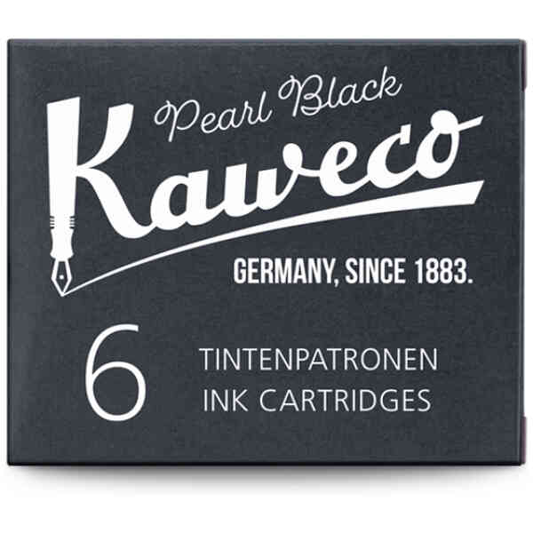 Kaweco Ink Cartridges 6 Pieces Pearl Black