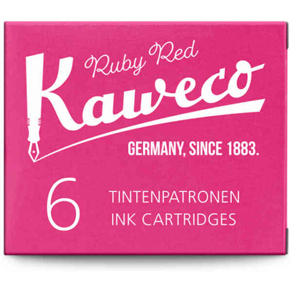 Kaweco Ink Cartridges 6 Pieces Ruby Red