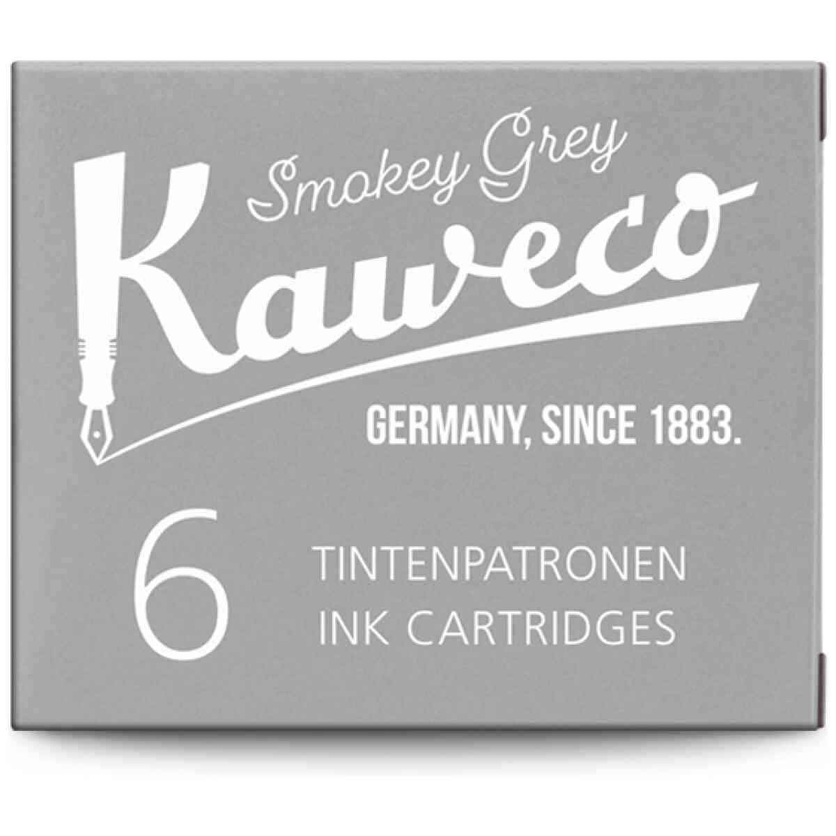 Kaweco Ink Cartridges 6 Pieces Smokey Grey