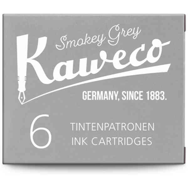 Kaweco Ink Cartridges 6 Pieces Smokey Grey