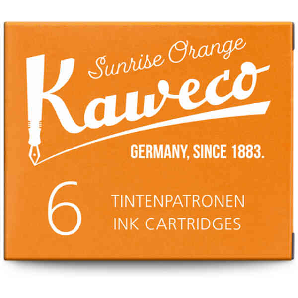 Kaweco Ink Cartridges 6 Pieces Sunrise Orange