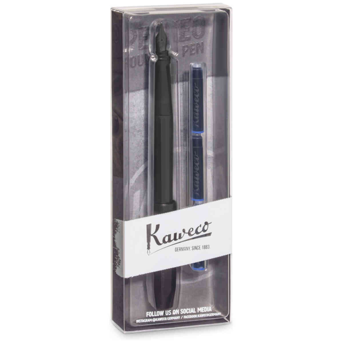 Kaweco PERKEO Fountain Pen Pack All Black M