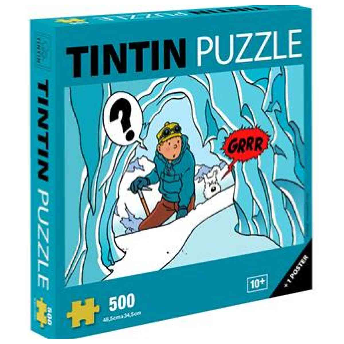 Pussel 500 bitar - Tintin i Tibet + poster