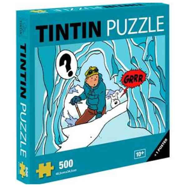 Pussel 500 bitar - Tintin i Tibet + poster