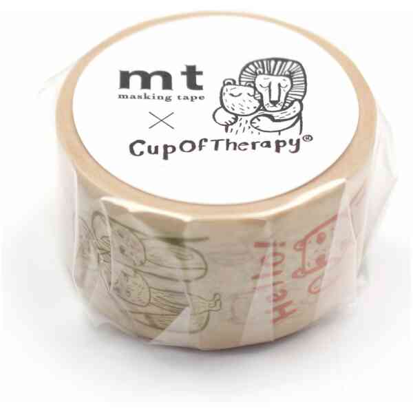 Masking Tejp matti, 7m series 25 mm: Cup Of Therapy message