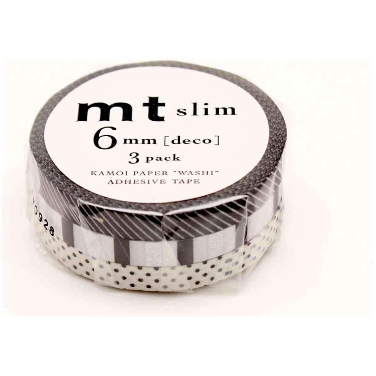 Masking Tejp slim: deco F, (3 rolls per set, each 6 mm wide)