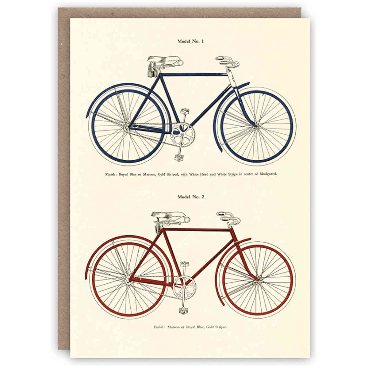 Bicycles greeting card