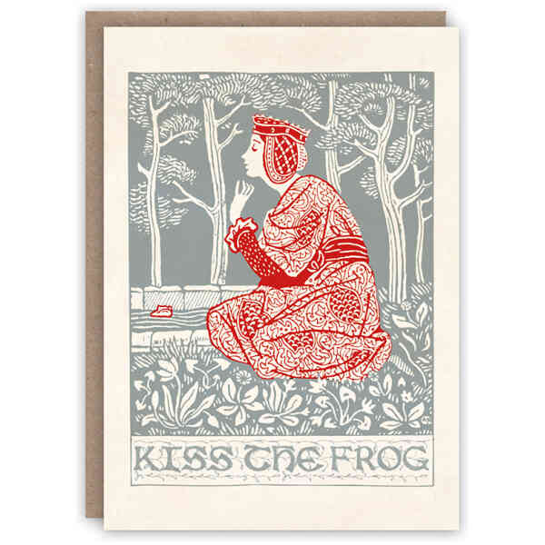 Kiss the Frog greeting card