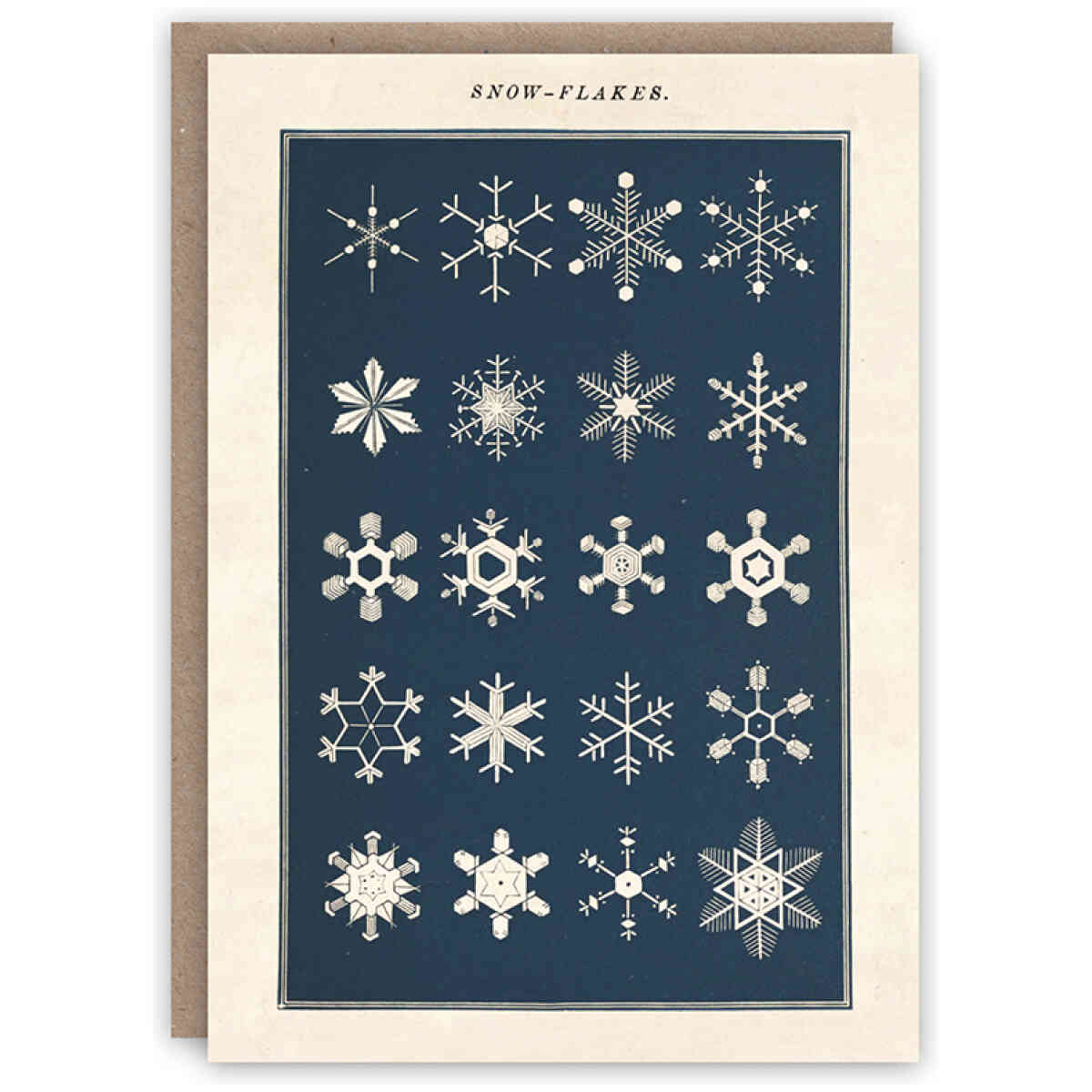 Snowflakes seasonal card
