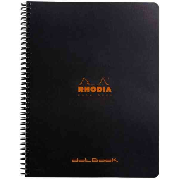 Rhodia NoteBook wire black A4+ Dot