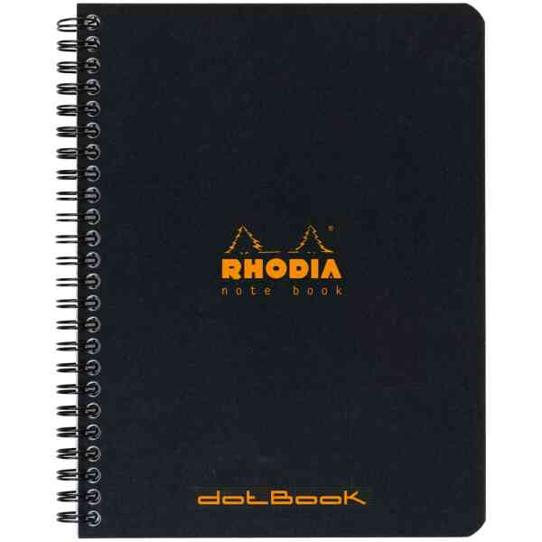Rhodia NoteBook wire black A5+ Dot