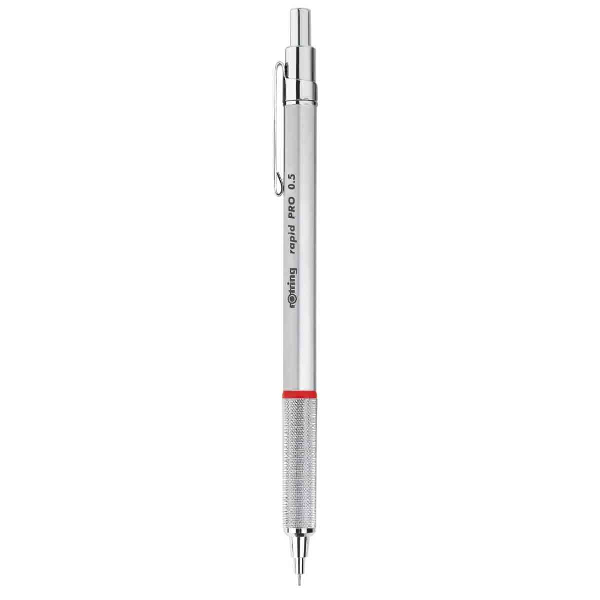 Lot De 12 Porte-mines ROtring Rapid Pro HB 2,0 Mm - Corps Métal Noir Mat, Mines Tikky 2,0 Mm Et Gomme B20 Incluses