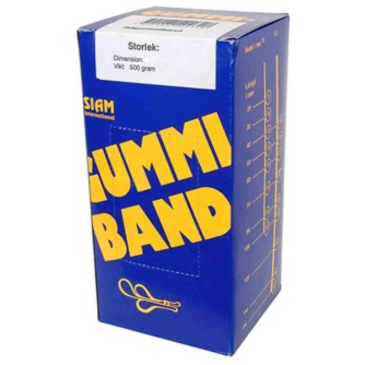 Gummiband nr. 18 75x1,5mm (500g)