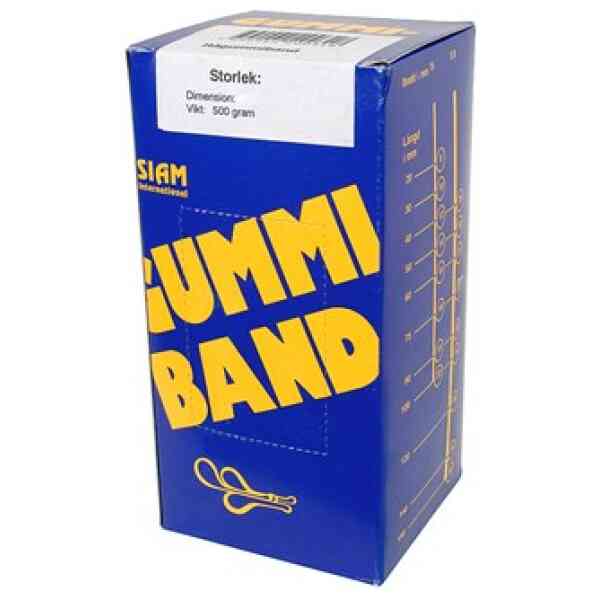 Gummiband nr. 18 75x1,5mm (500g)