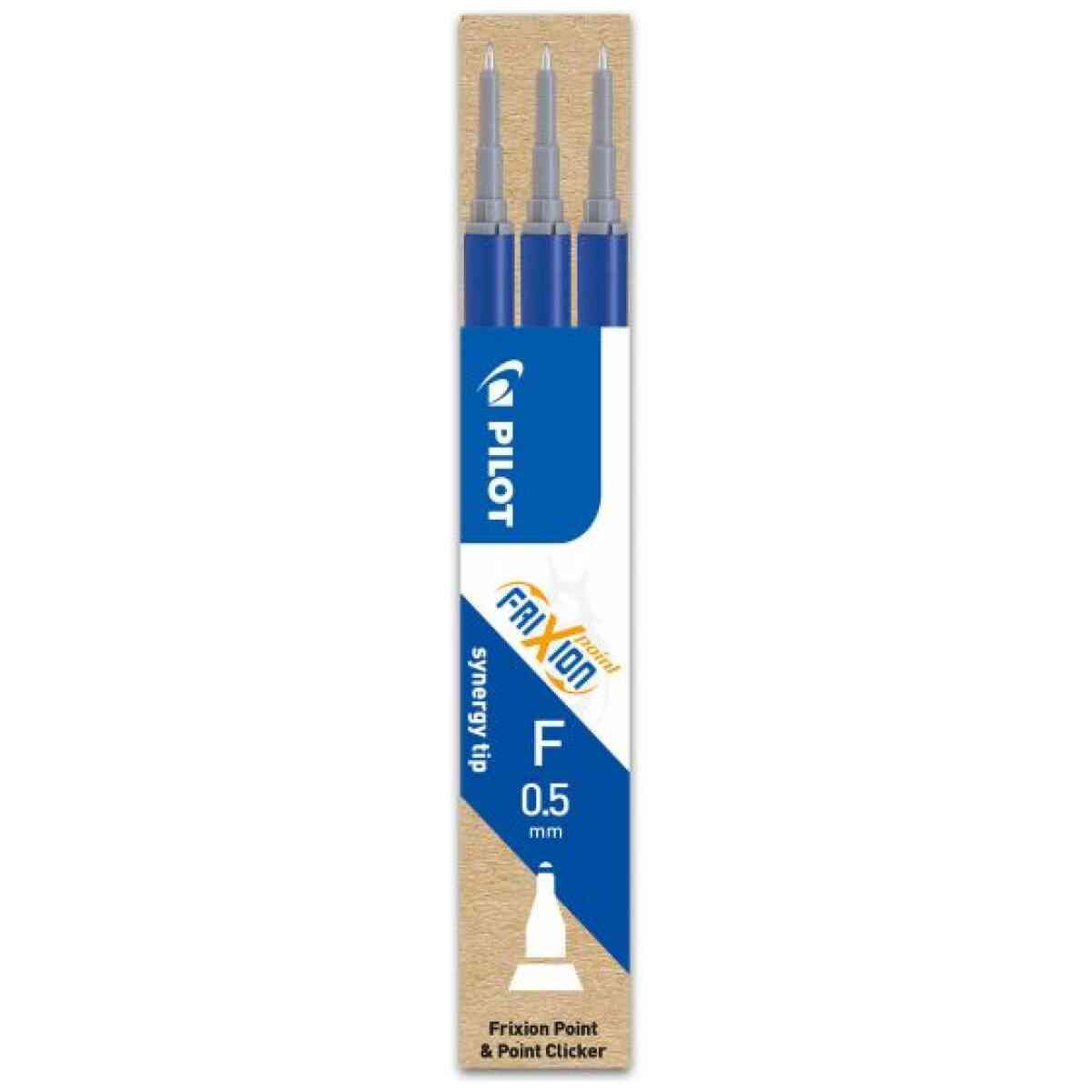 Patron 3-pack Frixion Point Blå
