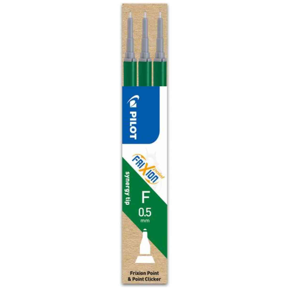 Patron 3-pack Frixion Point Grön
