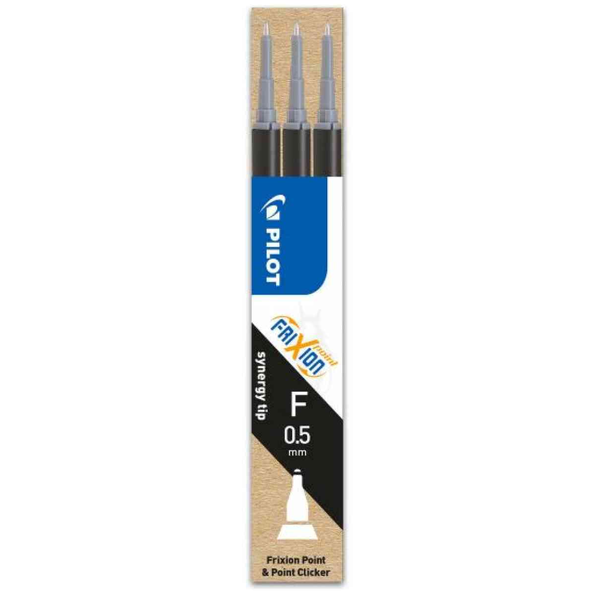Patron 3-pack Frixion Point Svart