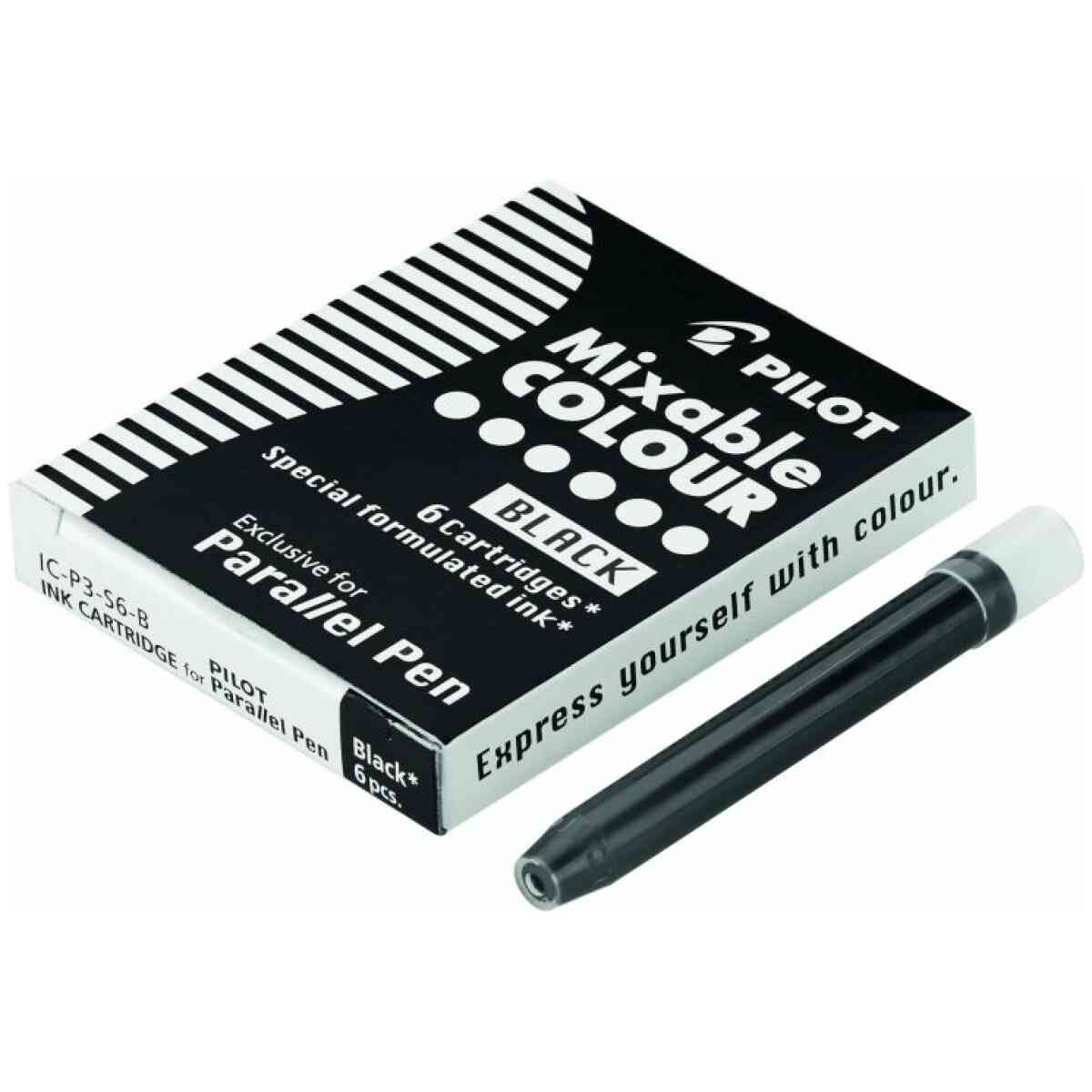 Ask/6st Patroner Parallel Pen Svart