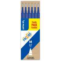 Set med 6 Refiller for Frixion Ball 0.7 Bla Medium Spets