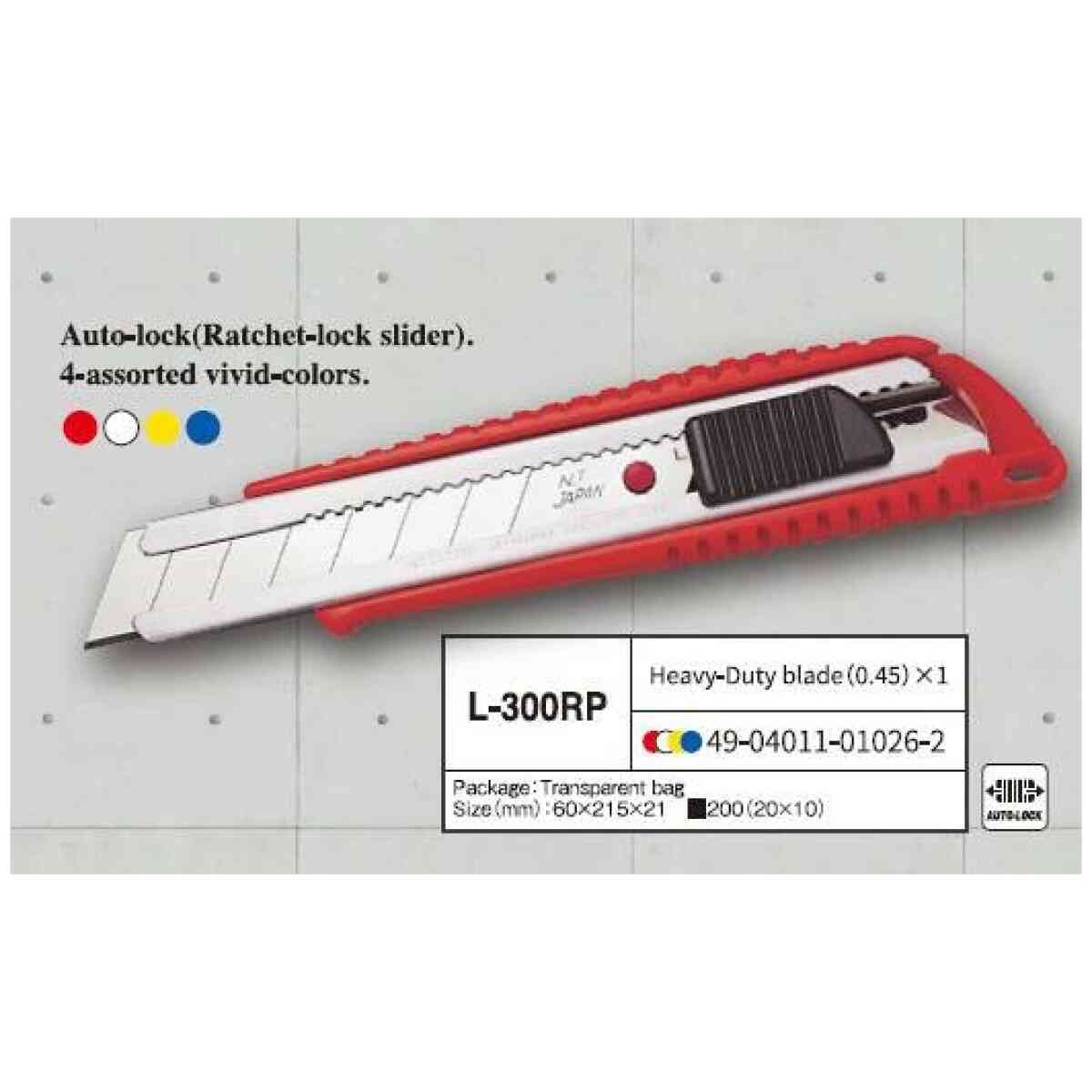 NT Cutter® Brytkniv L-300RP 18mm - Bild 3