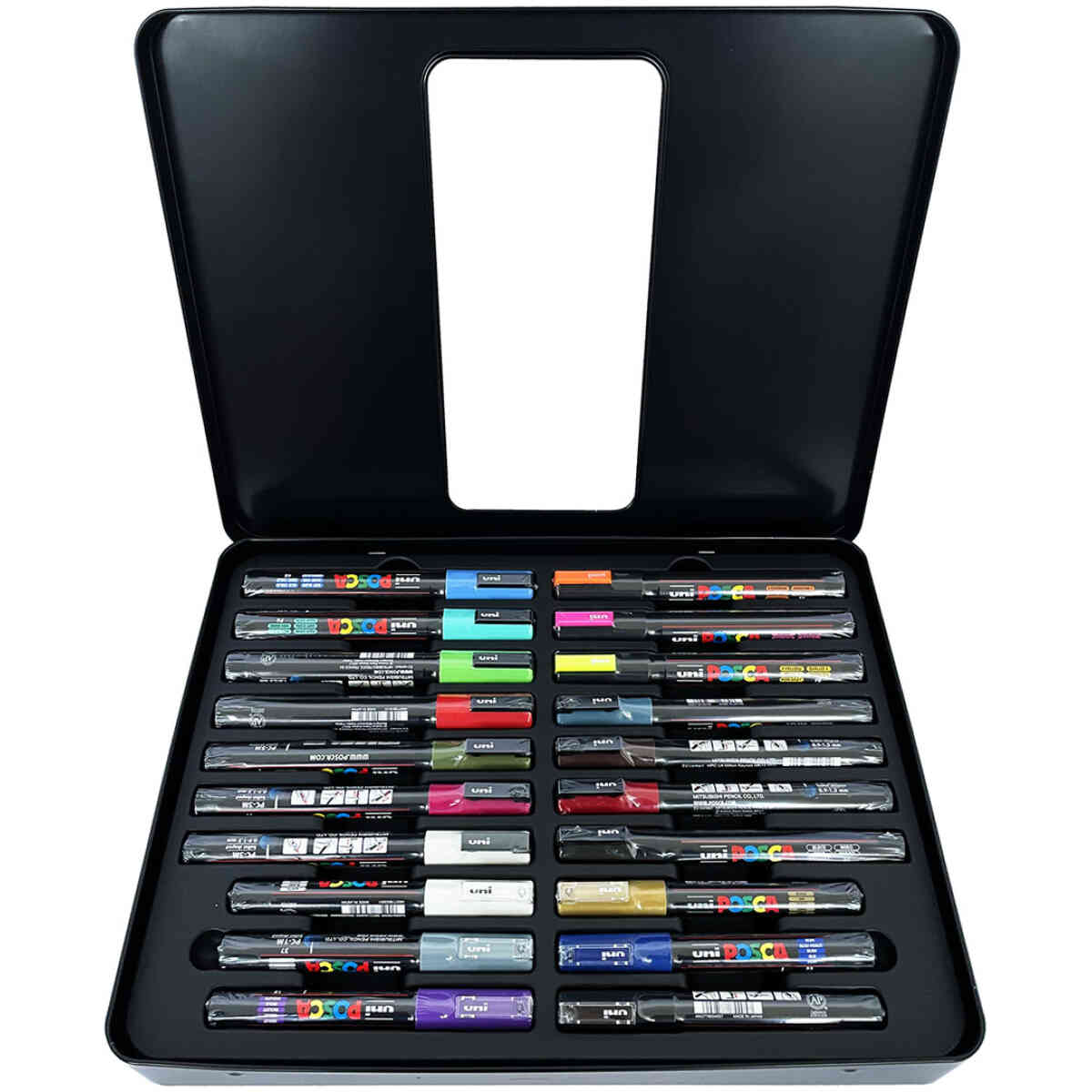 Uni Posca Markers Street Art Metal Box 20 set All 3649 2 1