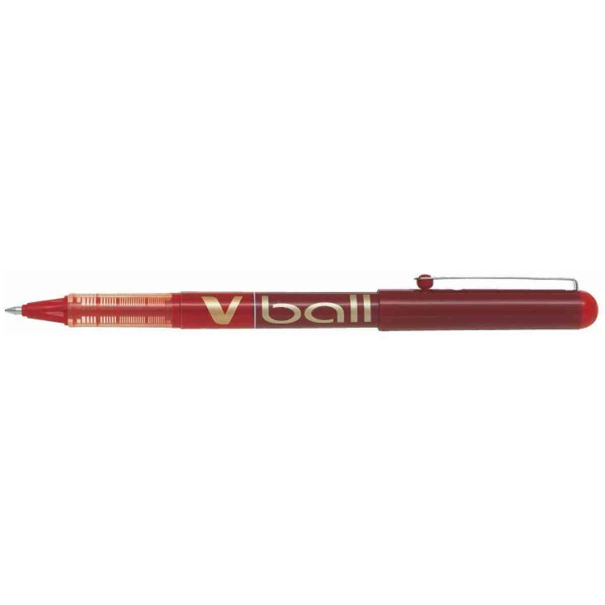 V Ball 07 Rollerballpenna med vattenbaserat black Rod Medium Spets