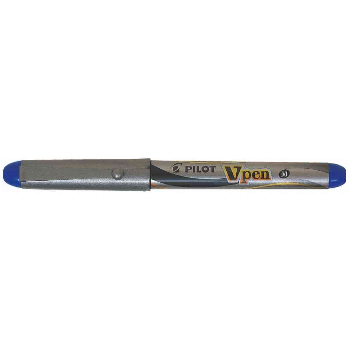 V Pen Silver reservoarpenna Bla Medium Spets