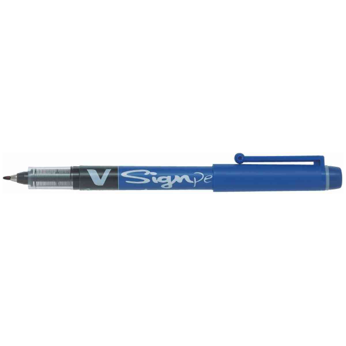 V Sign Pen Filtspetspennor Bla Medium Spets