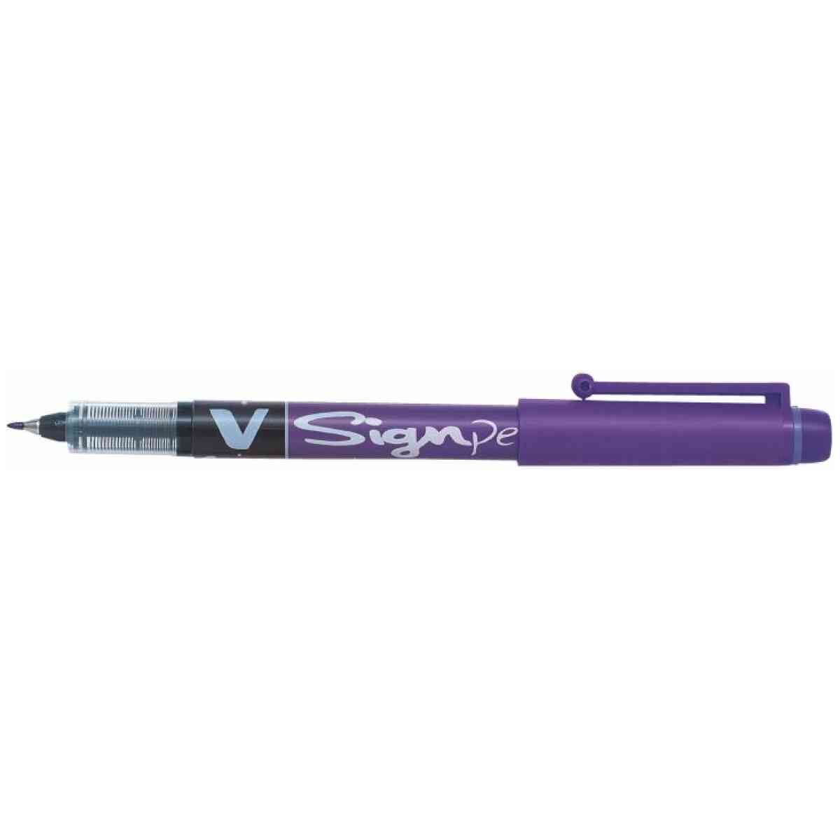 V Sign Pen Filtspetspennor Violett Medium Spets