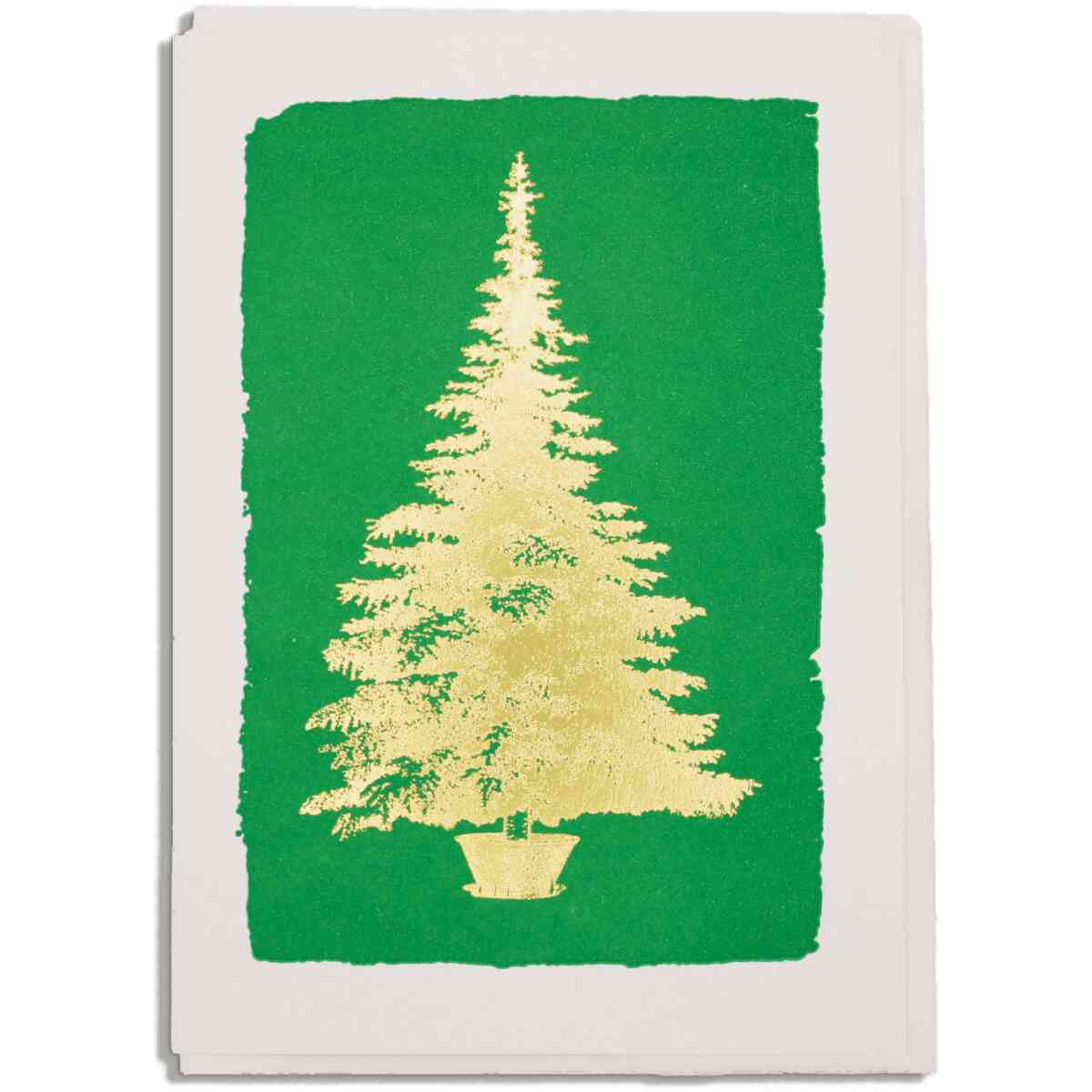 Christmas Tree on Green