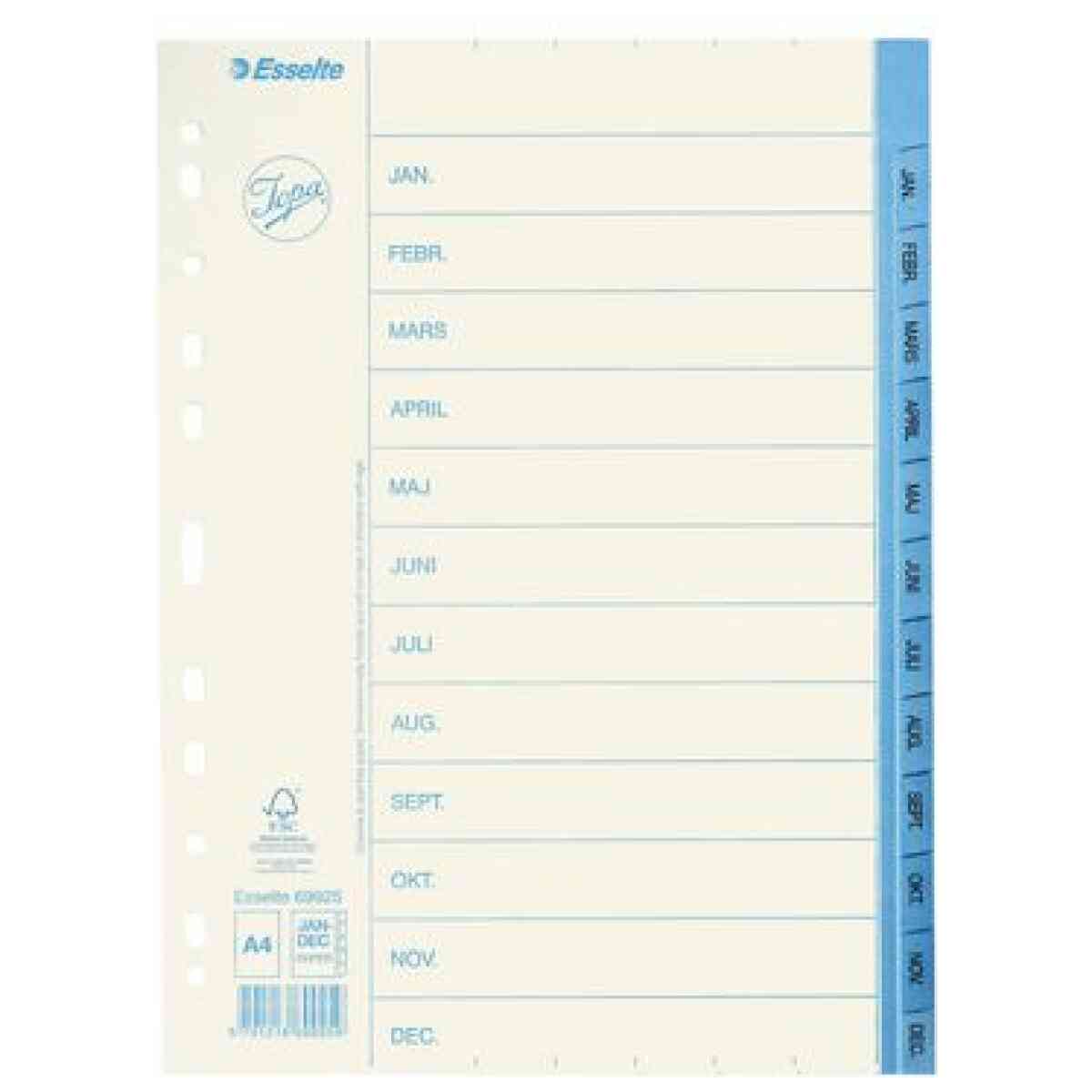Pappersregister JOPA A4 jan-dec