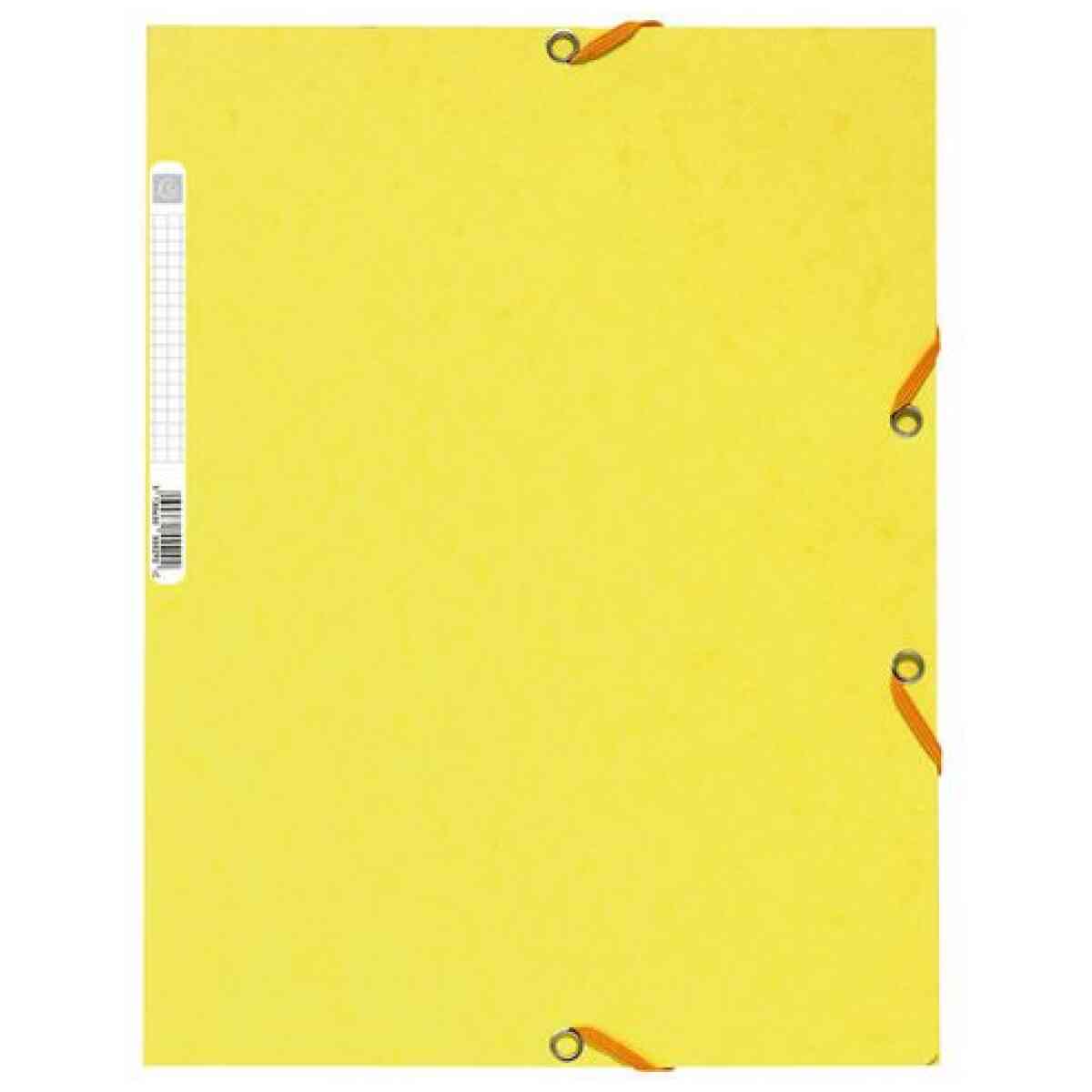 Gummibandsmapp EXACOMPTA 3-kl A4 citron