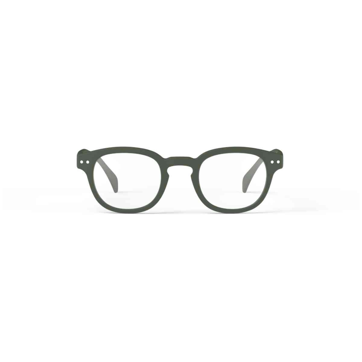 c kaki green reading glasses