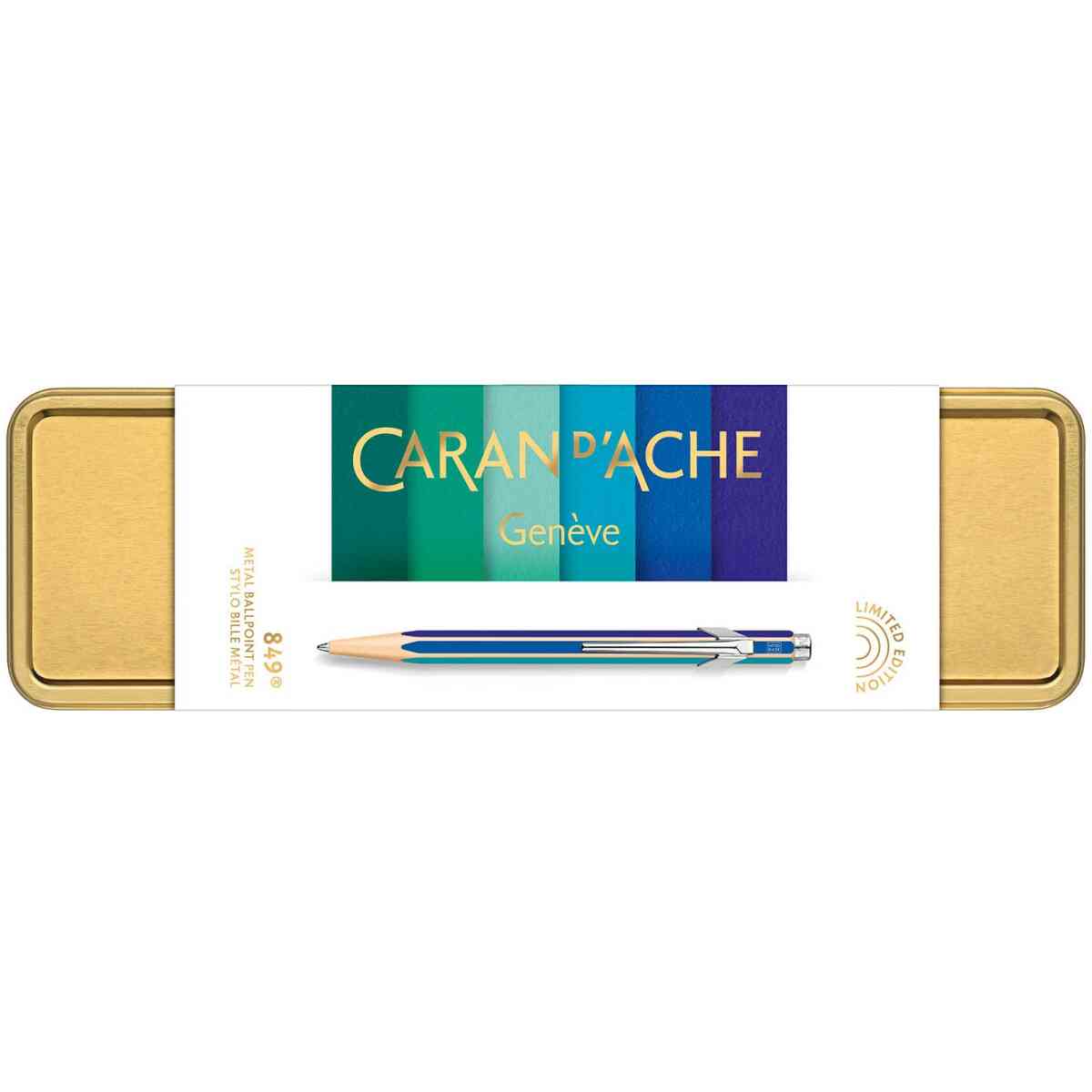 Caran d'Ache 849 Colour Treasure Cold Rainbow Ballpoint Pen (Limited Edition) - Bild 3