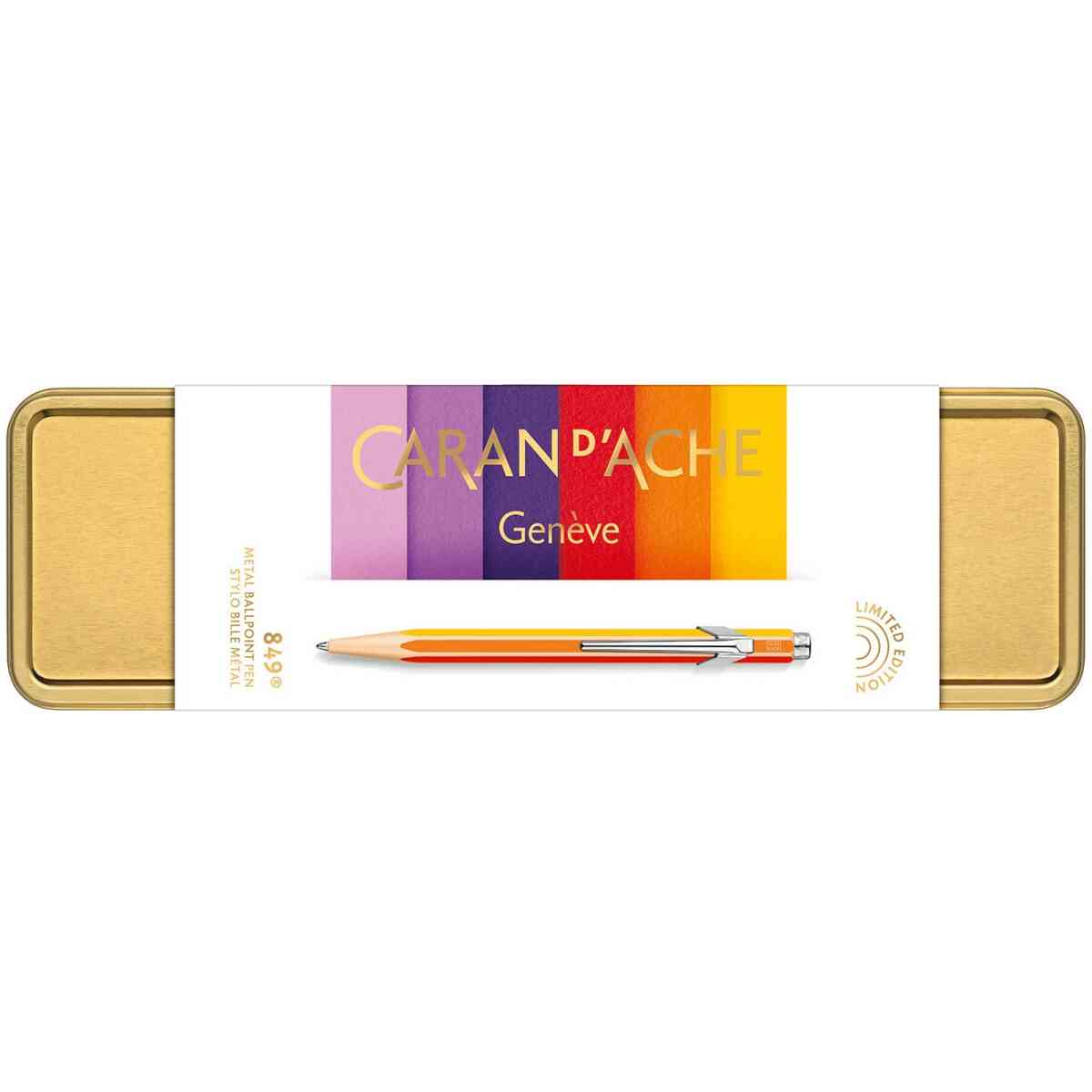 Caran d'Ache 849 Colour Treasure Warm Rainbow Ballpoint Pen (Limited Edition) - Bild 3