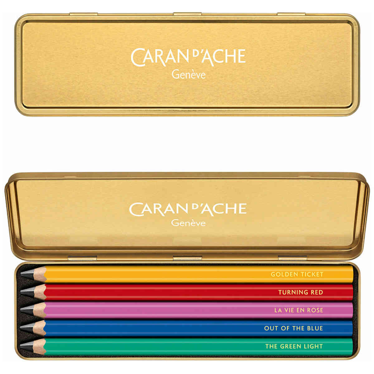 Caran d´Ache Colour Treasure Maxi Graphite HB Set of 5 Pencils (Limited Edition) - Bild 2