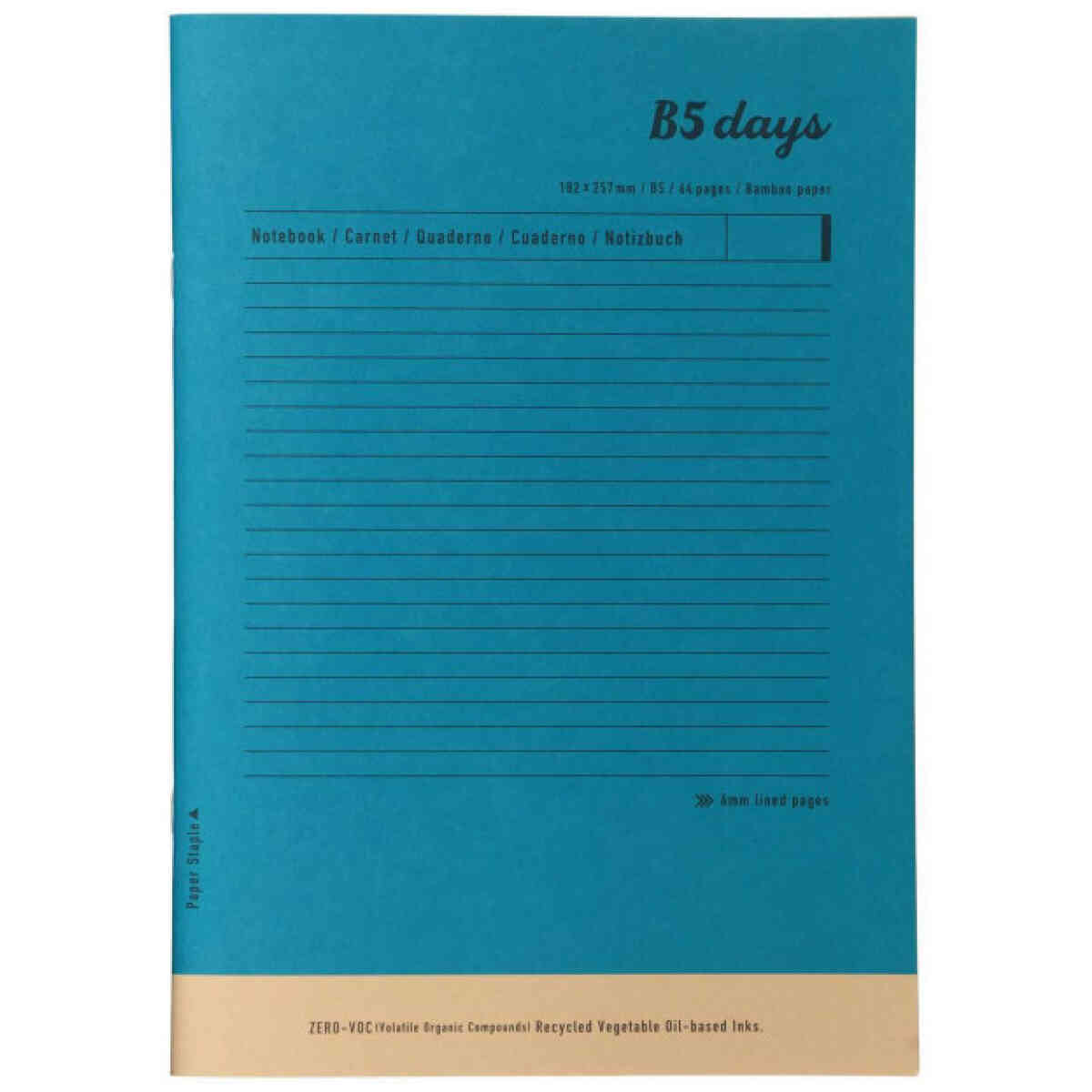Notebook B5, Mark Style, Days 5 // Blue