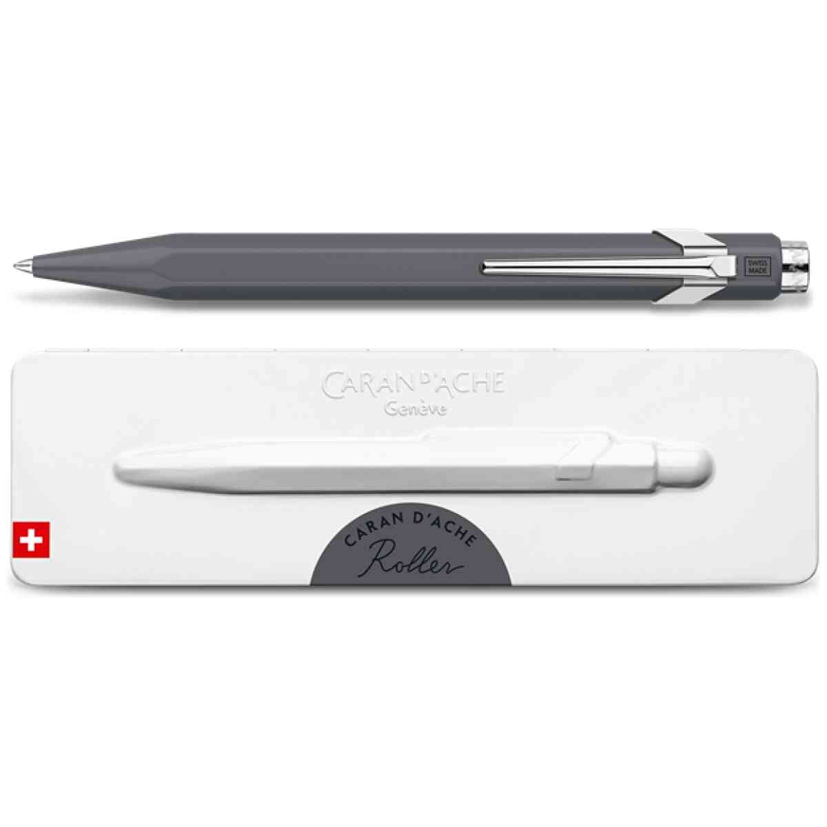 Caran d'Ache Roller pen 849, Grey with etui