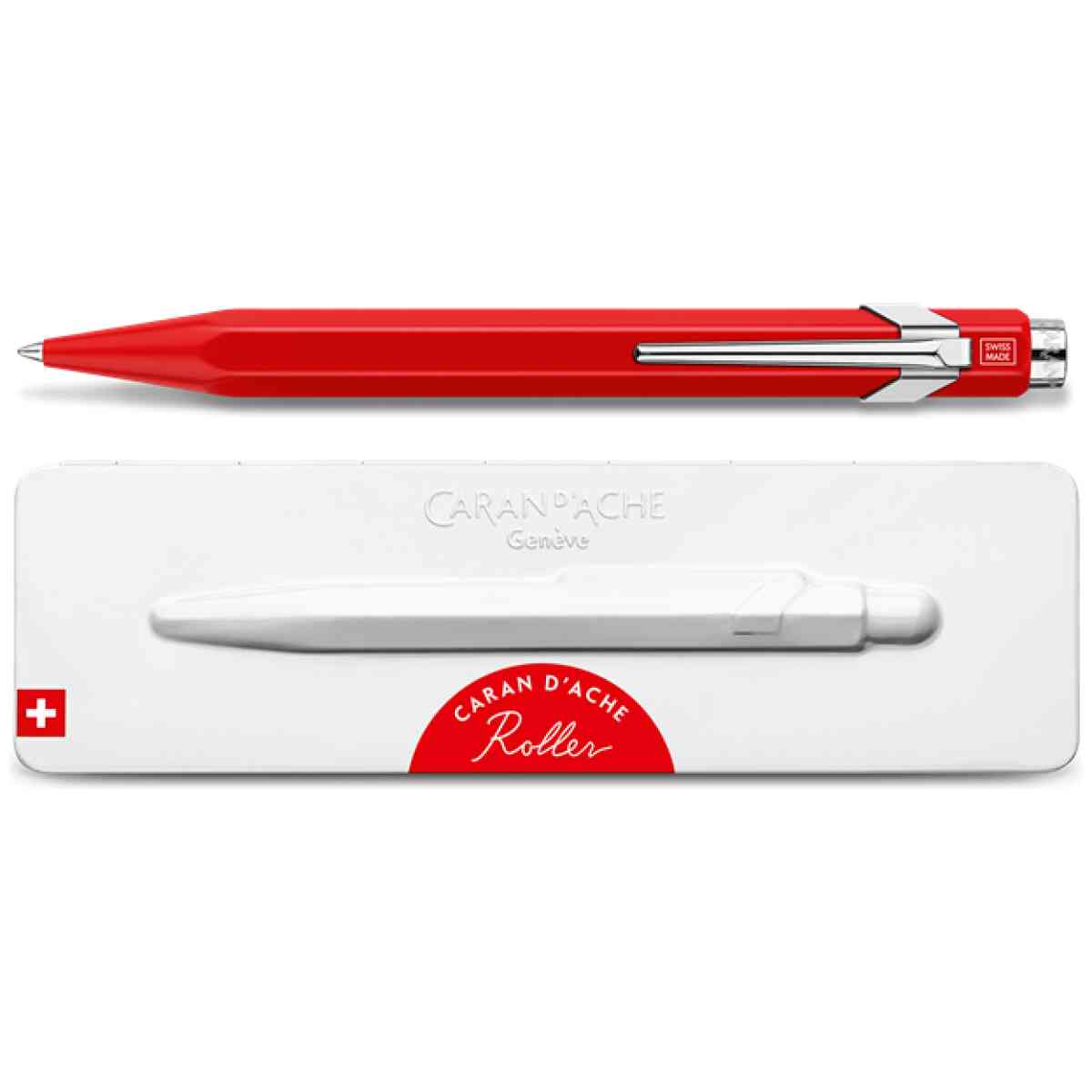 e stylo roller 849 vernis rouge avec etui caran d ache detail0 0